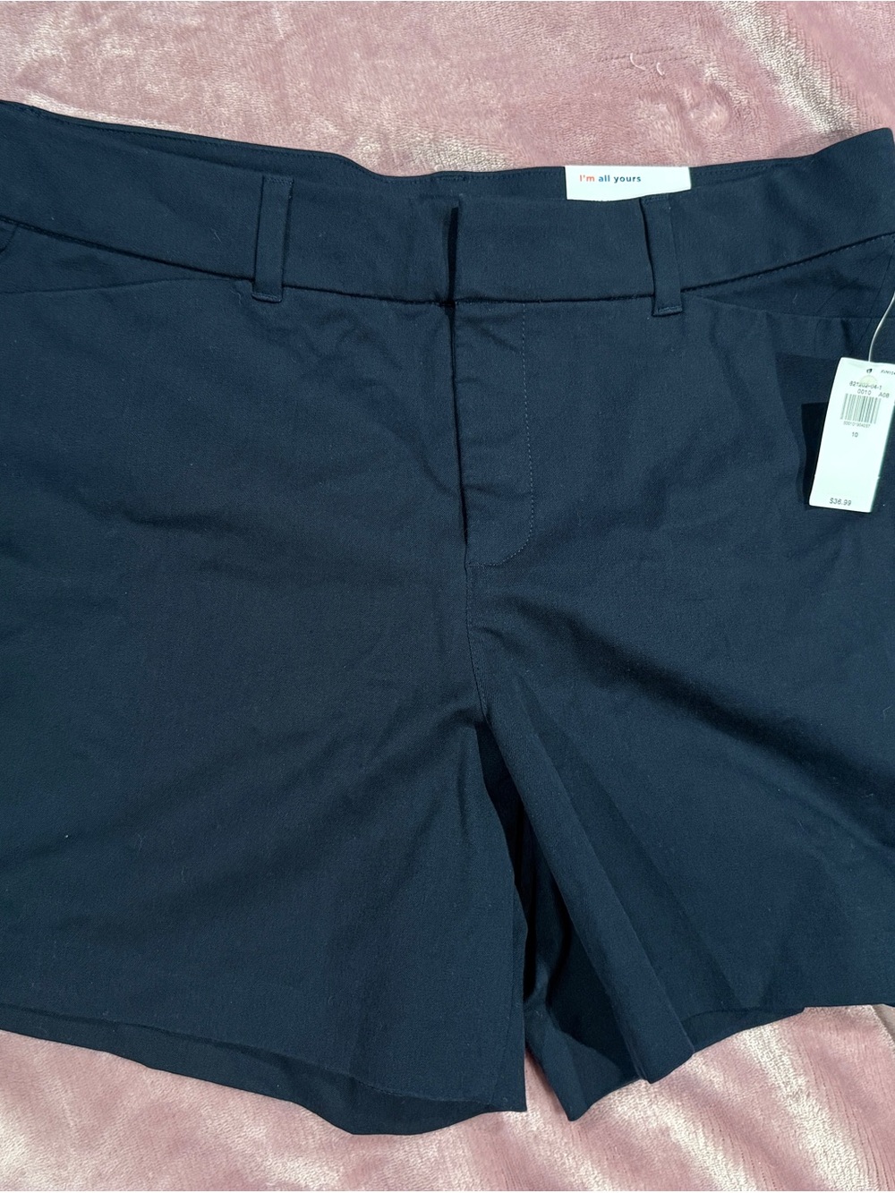 Old Navy Women's Navy Flat-Front Shorts
